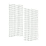 Triton Products DB-2 White Polypropylene Pegboards, Two 24 x 48 x 1/4 Pegboards