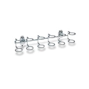 Triton Products  DuraHook 9" Zinc Plated Steel Multi-Ring Tool Holder for DuraBoard or 1/8" and 1/4" Pegboard