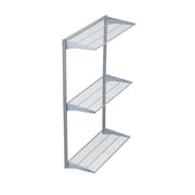 Triton Products Heavy Duty 3 Tier Wire Shelf, Gray, 375 lb. Capacity