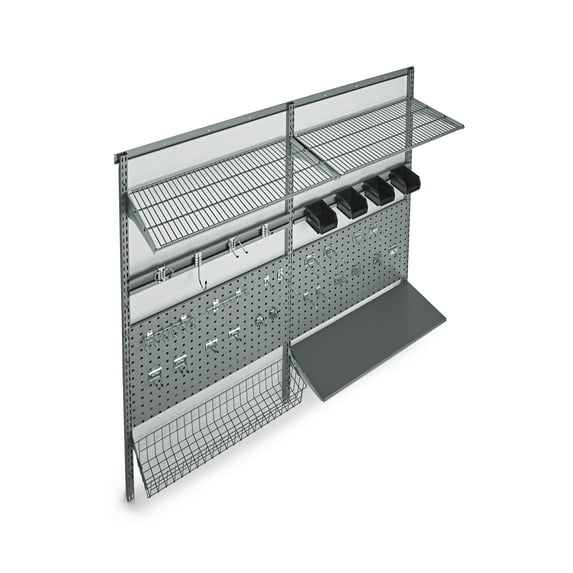 Triton Products® Heavy Duty Wire Wall Shelving, Steel, 375 lb Capacity
