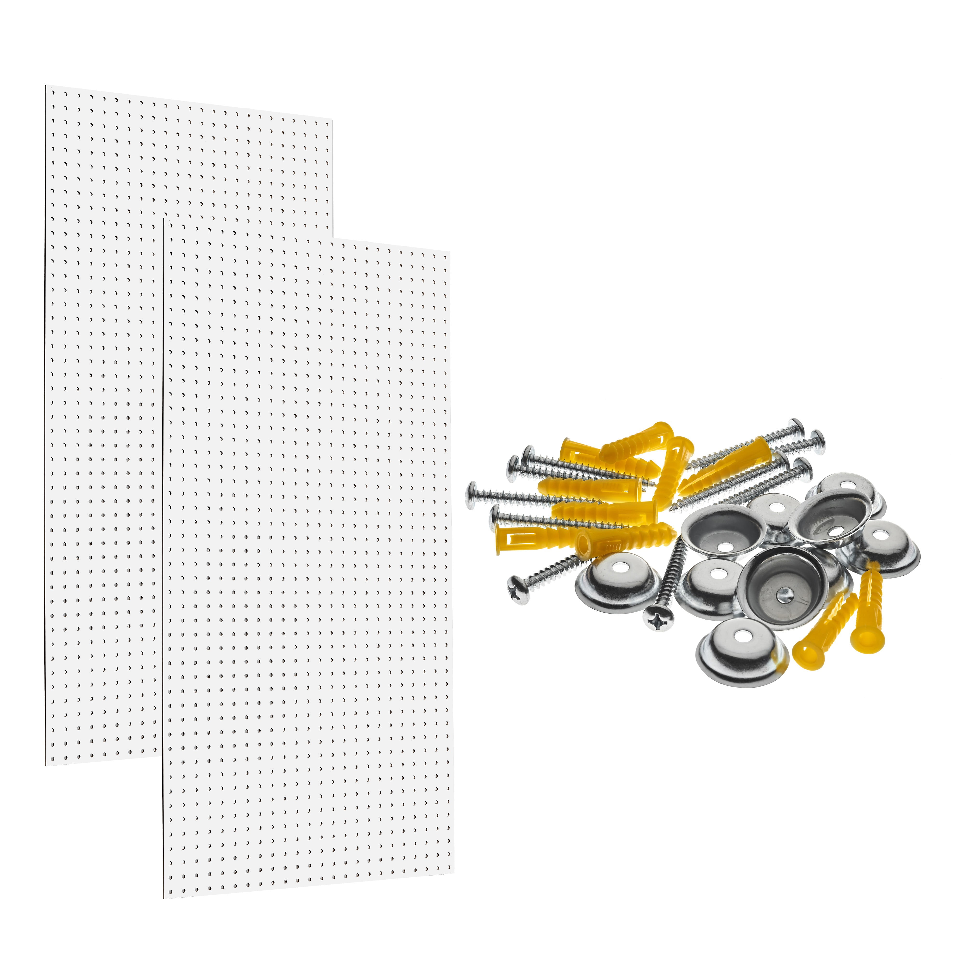 Triton Products® High Density Fiberboard Pegboards with Mounting Hardware, Two Pegboards