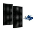 thumbnail image 1 of Triton Products® LB18-BK (2) 18"W x 36"H x 9/16"D Black Epoxy 18-Gauge Steel Square Hole Pegboards, 1 of 6