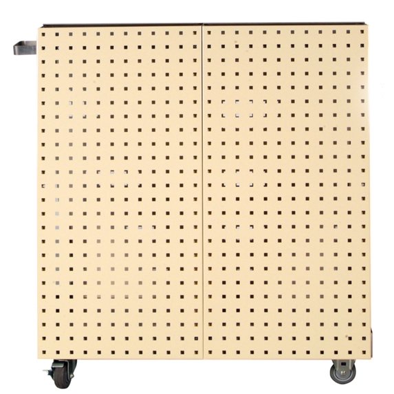 Triton Products® LocBoard 36-3/4"L x 39-1/4"H x 21-1/4"W Anodized Aluminum Frame Tool Cart with Tray