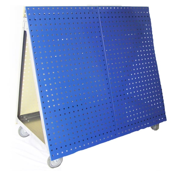Triton Products® LocBoard 48"L x 46"H x 26-5/8"W Aluminum Frame Tool Cart with Tray and LocBoard