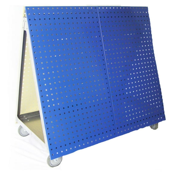 Triton Products® LocBoard 48"L x 46"H x 26-5/8"W Aluminum Frame Tool Cart with Tray and LocBoard