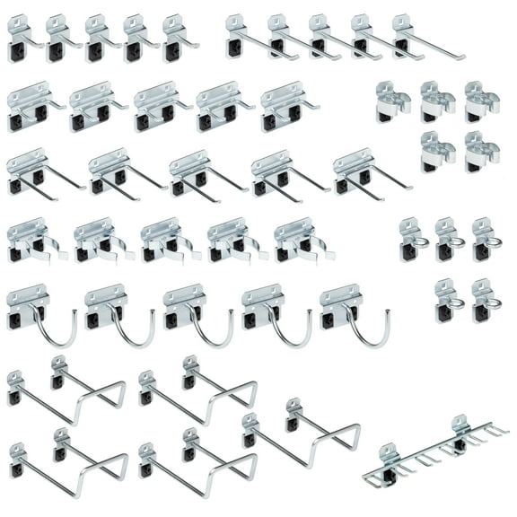 Triton Products LocHook 46-Piece Zinc Plated Steel Hook Assortment for LocBoard