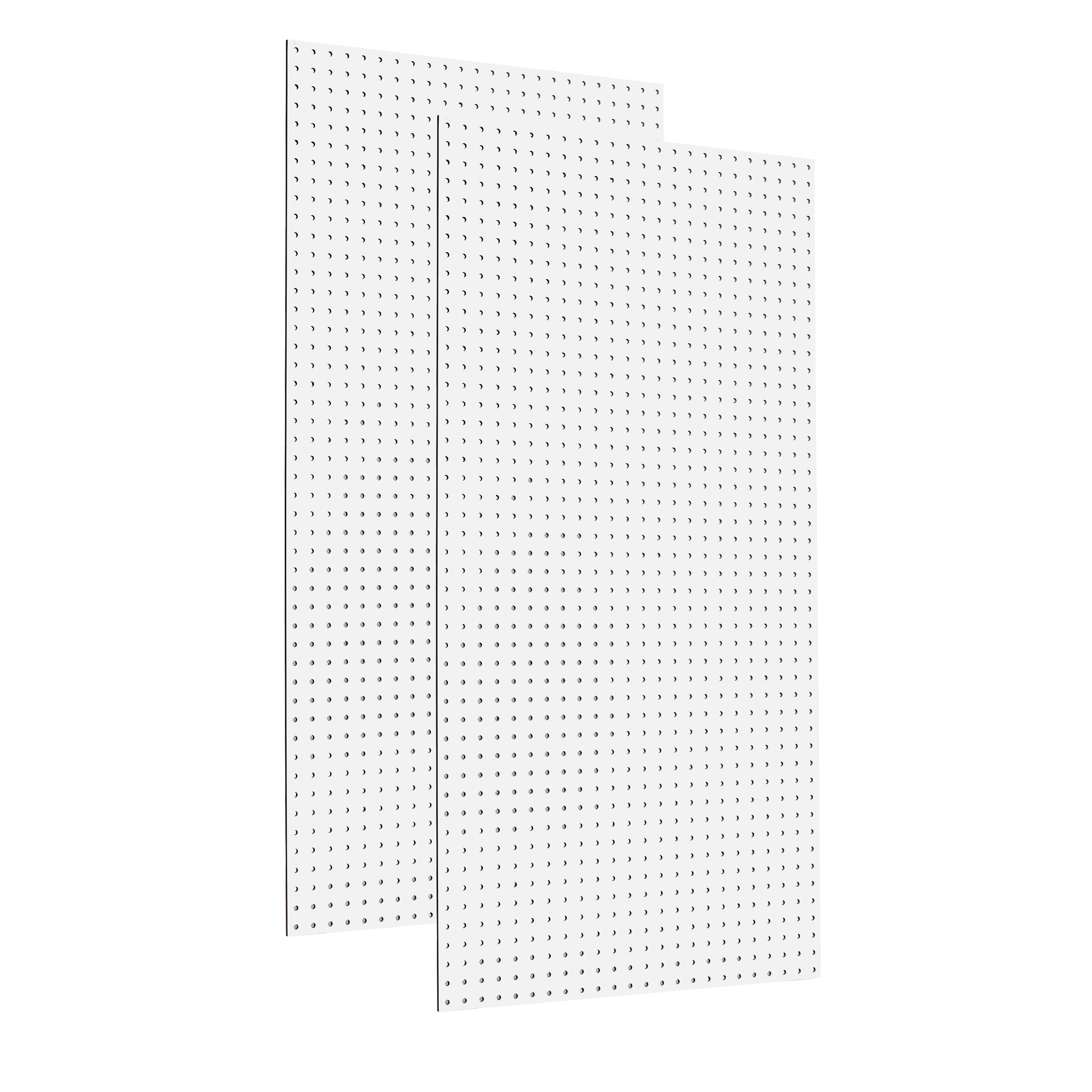 White High-Density Fiberboard Pegboard Panels, 24" x 48"