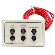 Triton TR012P0107 White 5 3/4 x 3 3/4 Inch Boat Switch Panel