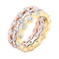 thumbnail image 1 of Tritone Stackable Rings, Size : 08, 1 of 1