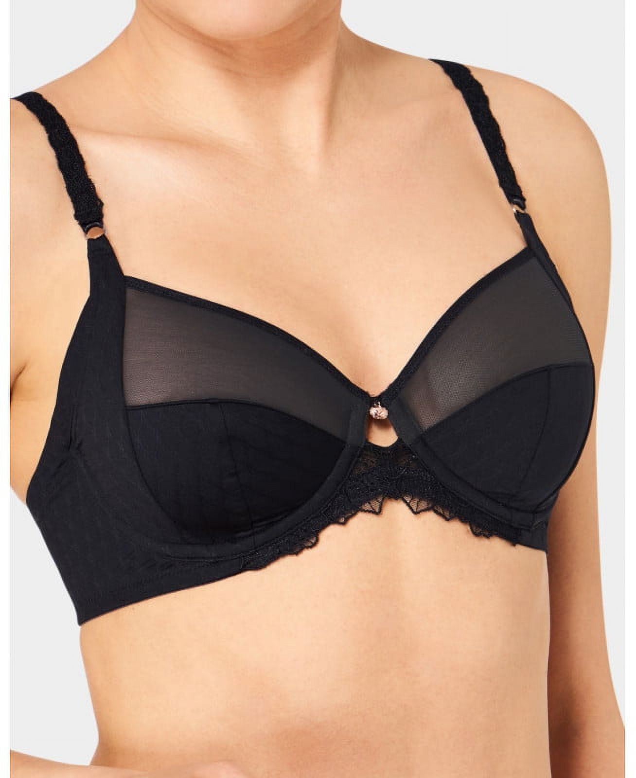 インナー・ルームウェアその他 ERES 'Sybille' bra Black Triumph BLACK Azalea Florale Wired Bra, US/UK 34B EU 75B