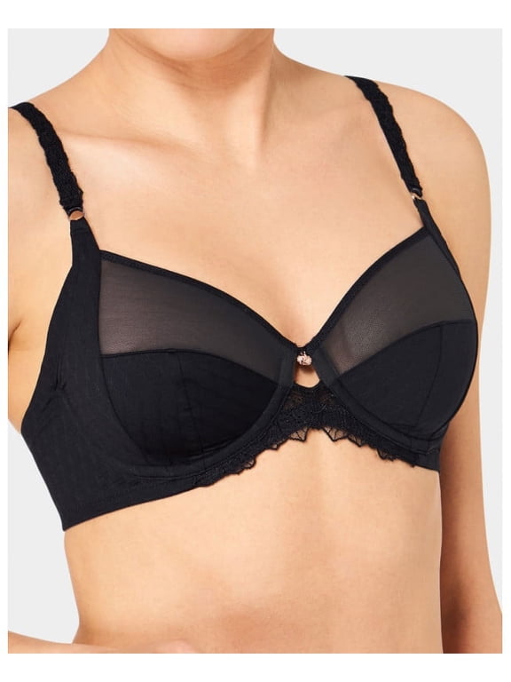 BLACK Azalea Florale Wired Bra, US/UK 34B EU 75B