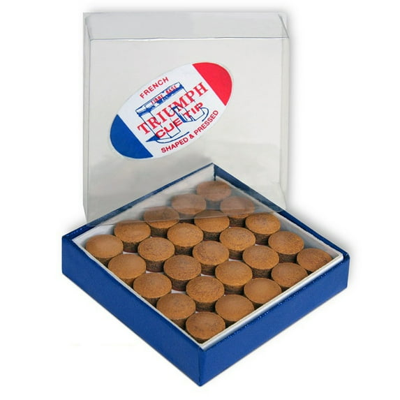 Triumph Billiard Pool Cue Tips - 1 box - 50 tips - Choose your size