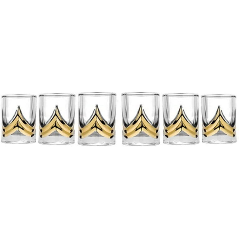Crystal liquor glasses, 60ml, 6 pieces