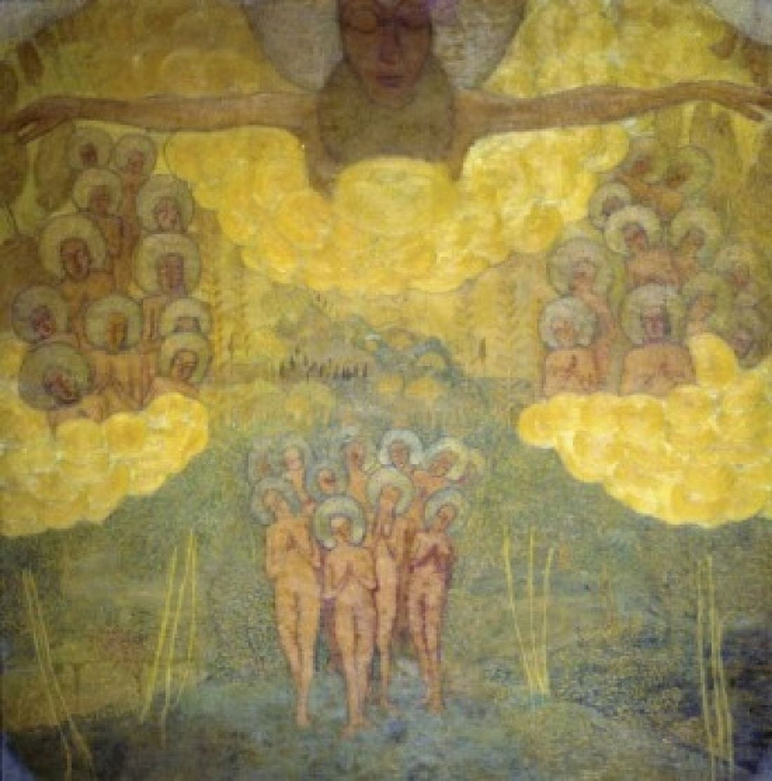 Triumph of Heaven Sketch for Fresco 1907 Kasimir Malevich (1878-1935 Russian) Russian State Museum St Petersburg Canvas Art - Kazimir Malevich (24 x 36)