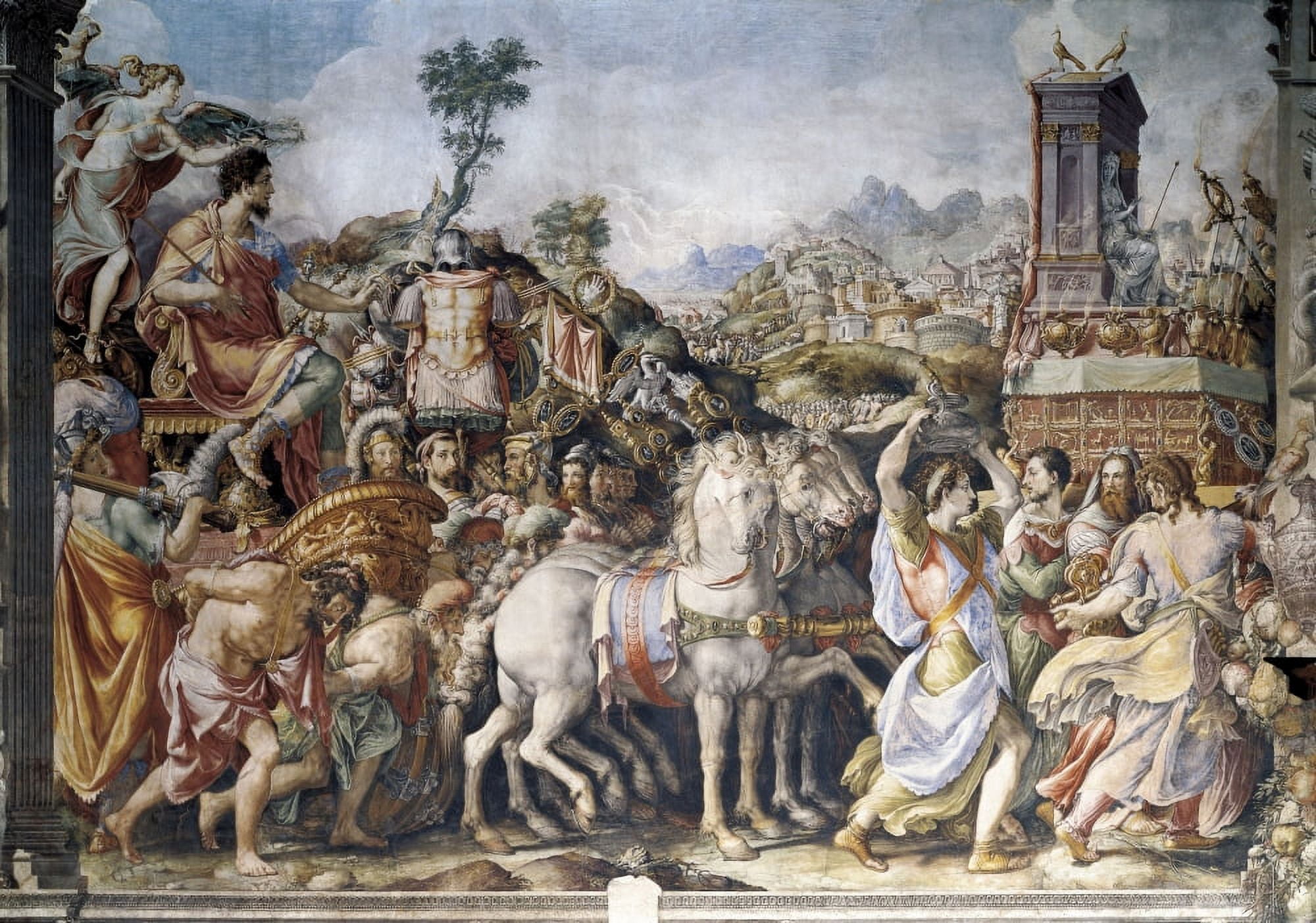 Triumph Of Furius Camillus Canvas Art - (24 x 18)
