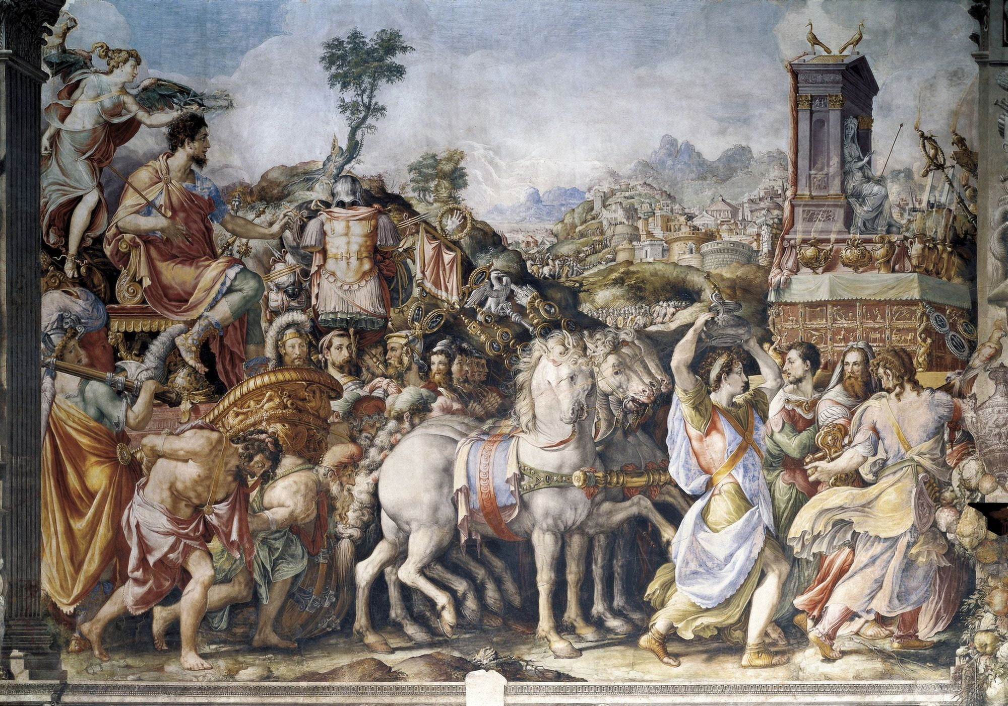 Triumph Of Furius Camillus Canvas Art - (36 x 24)