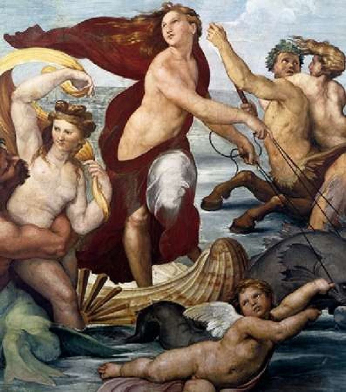 Triumph Of Galatea Detail Canvas Art - Raphael (24 x 24)