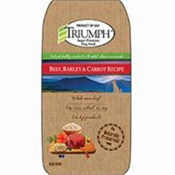 Triumph Pet Industries-Triumph Beef- Barley And Carrot Dog Food 30 Pound 00878