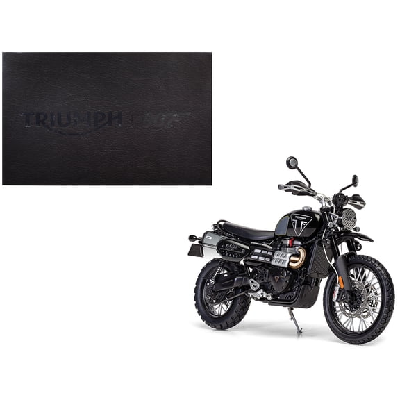 Triumph Scrambler 1200 "Bond Edition" Motorcycle Black 007 James "No Time to Die" (2021) Movie 1/12 Diecast Model by Corgi