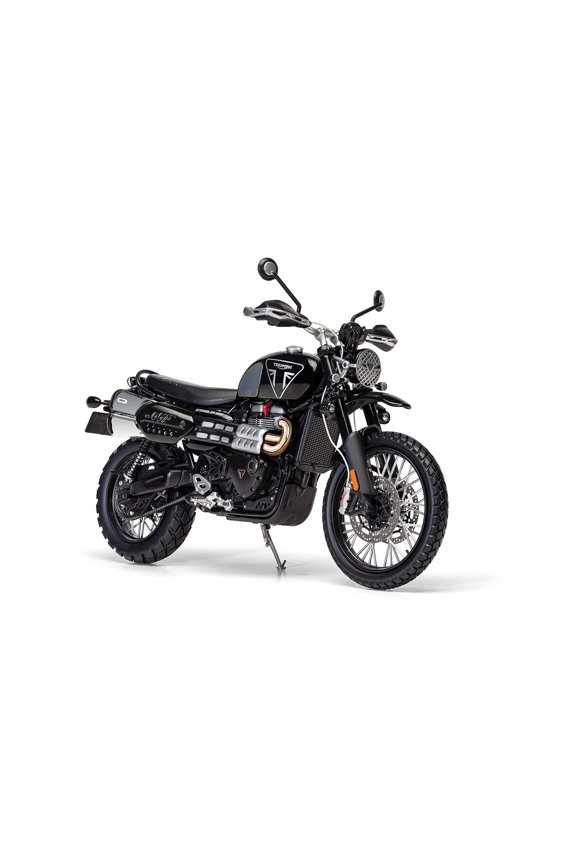 Triumph Scrambler 1200 "Bond Edition" Motorcycle Black 007 James Bond "No Time to Die" (2021) Movie 1/12 Diecast Model by Corgi