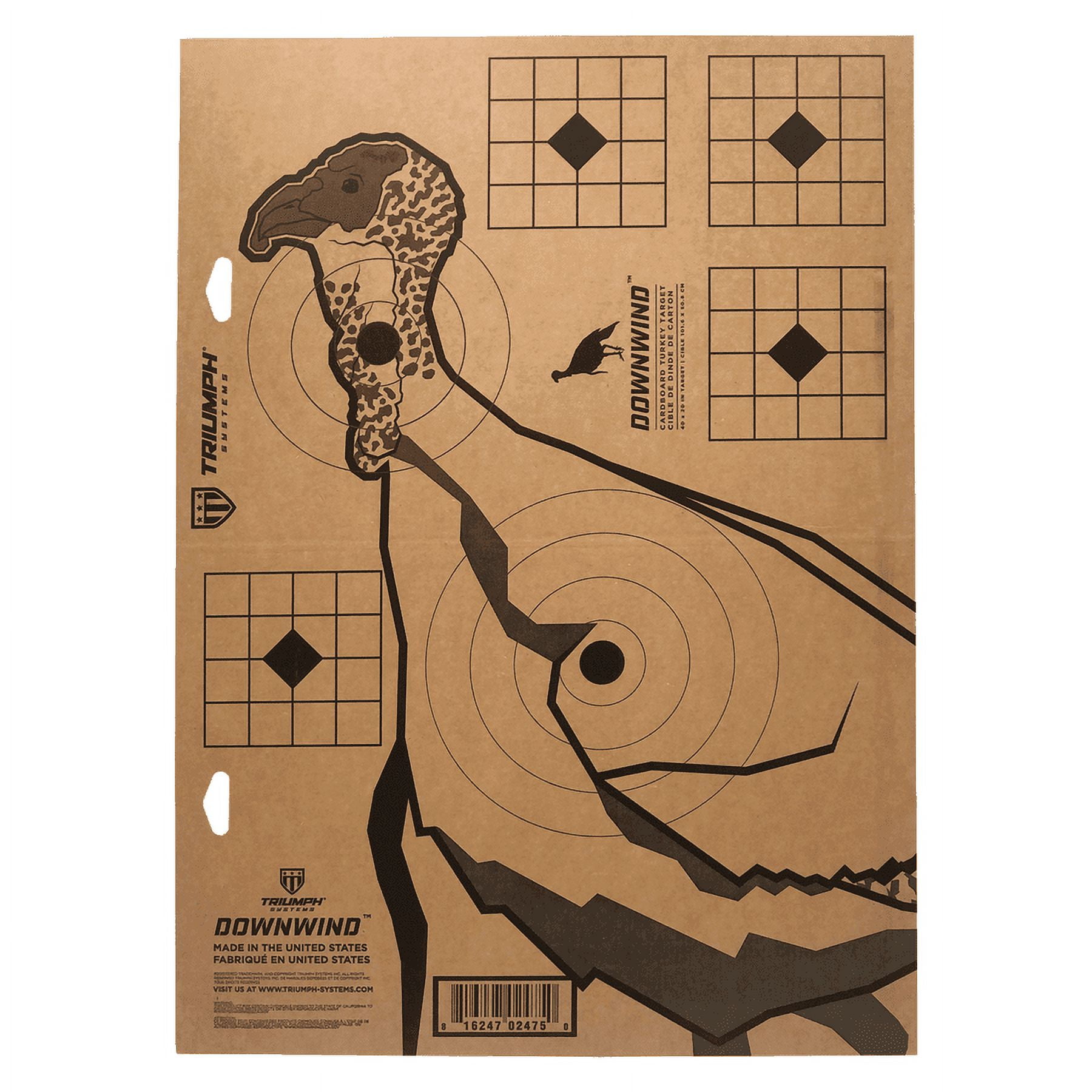 Triumph Systems Downwind Big Tom Turkey Hunting Target, 3 Count