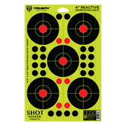 Triumph Systems Shot Seeker with 4 Inch Reactive Adhesive Splatter Bullseyes, 10 Pieces