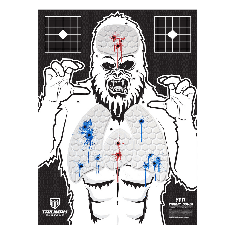 Triumph Systems Threat Down Yeti Reactive Splatter Range Target, 12 Count