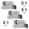 thumbnail image 1 of Triumph TR7, 8 1975-1982 Airplane 2 Point Gray & Grey Lap Bench Seat Belt Kit with Bracketry - 3 Belts, 1 of 1