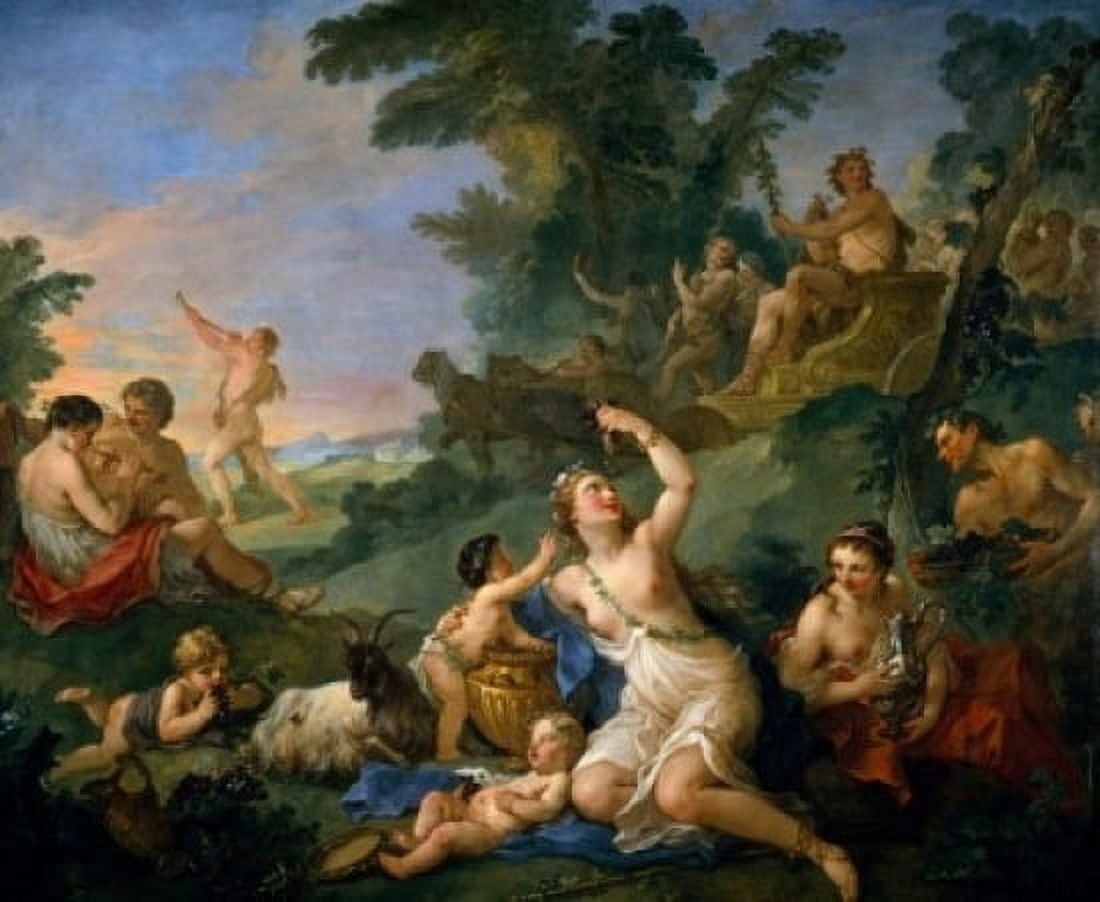 Triumph of Bacchus by Charles Joseph Natoire (1700-1777) France Paris Musee du Louvre Canvas Art - Charles Joseph Natoire (24 x 36)