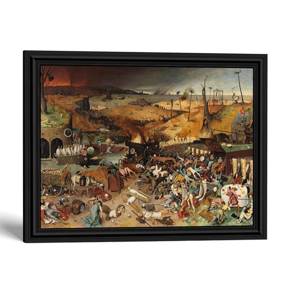 Triumph of Death Framed Print, Pieter Bruegel Gothic Wall Art