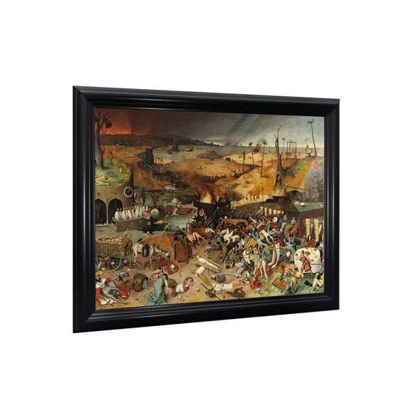 Triumph of Death Framed Print by Pieter Bruegel, World Famous Wall Art Collection, Great Wall Art for Your Kitchen or Living Room, 11x14, 2476B