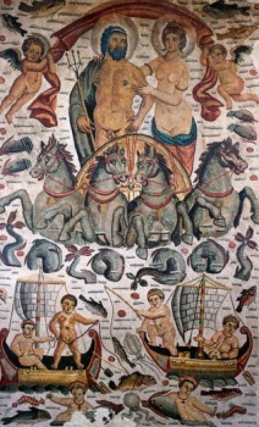 Triumph of Neptune France Paris Musee du Louvre Canvas Art -  (18 x 24)