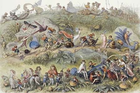 Triumphal March of The Elf King Canvas Art - Richard Doyle (24 x 36)