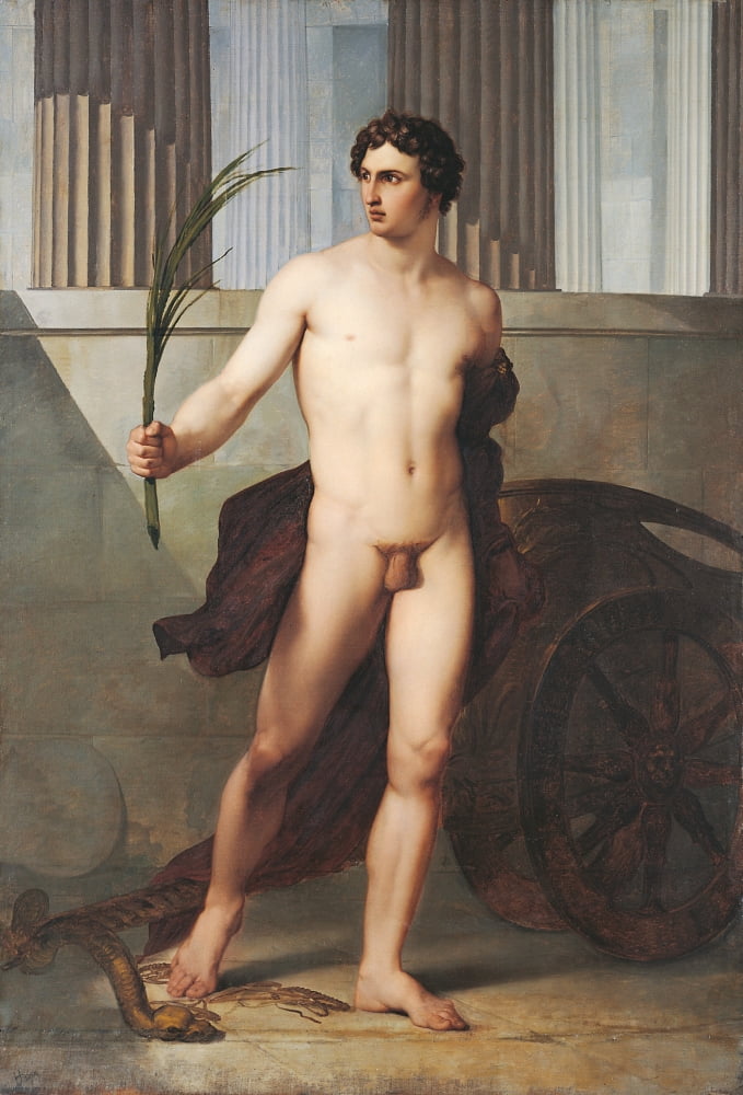 Triumphant Athlete Canvas Art - (24 x 36)
