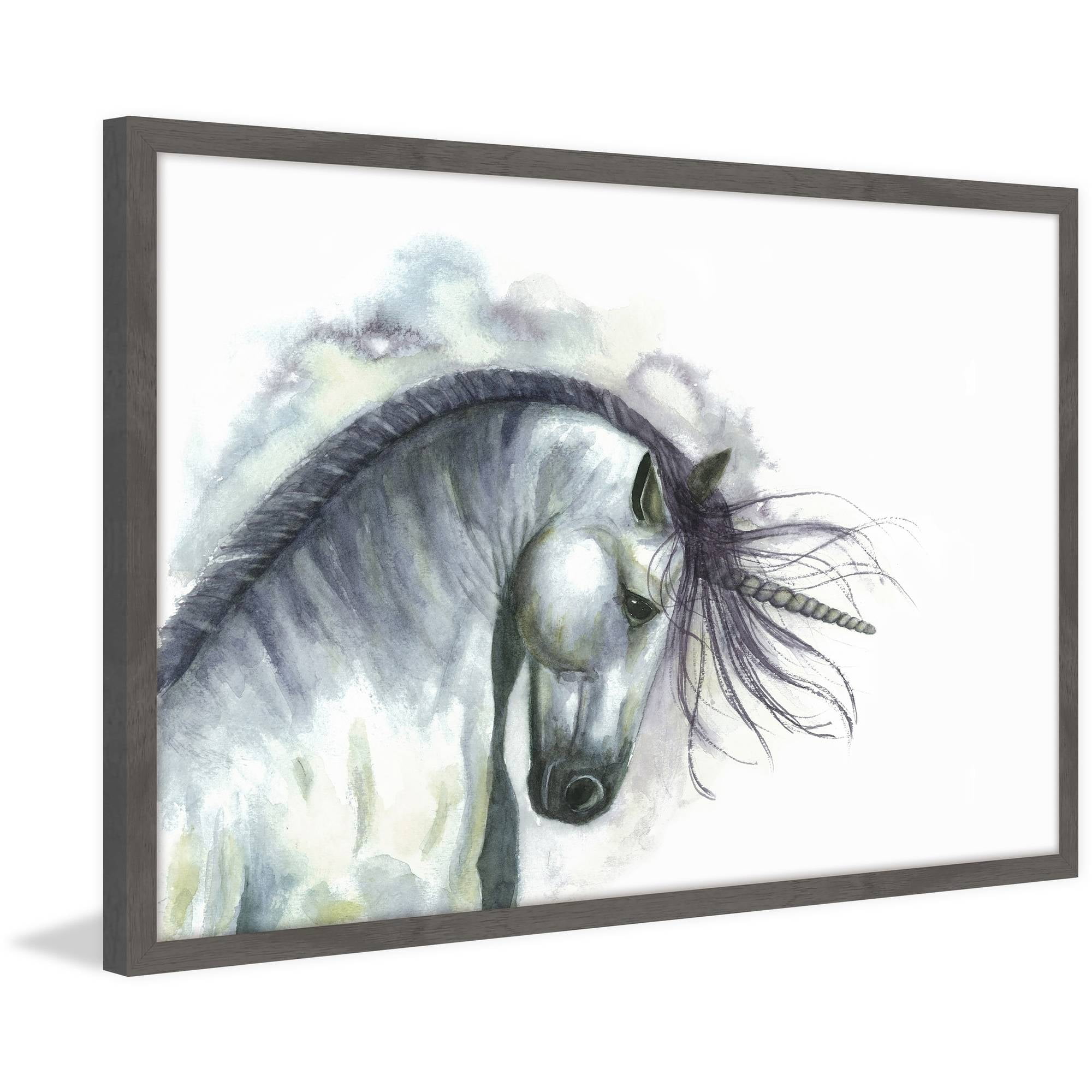 "Triumphant Unicorn" Framed Painting Print