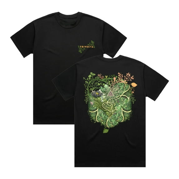 Trivecta Wild Roots Tee Crewneck Short Sleeve Cotton T-shirt Women Men Streetwear Tops