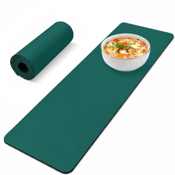 Trivet Table Runner for Hot Dishes Aventurine Green Heat Resistant Hot Plates Mat Non Slip Pot Holders Runner Mat Simple Style Table Countertop Protector for Kitchen Dining Room 12x40 Inch