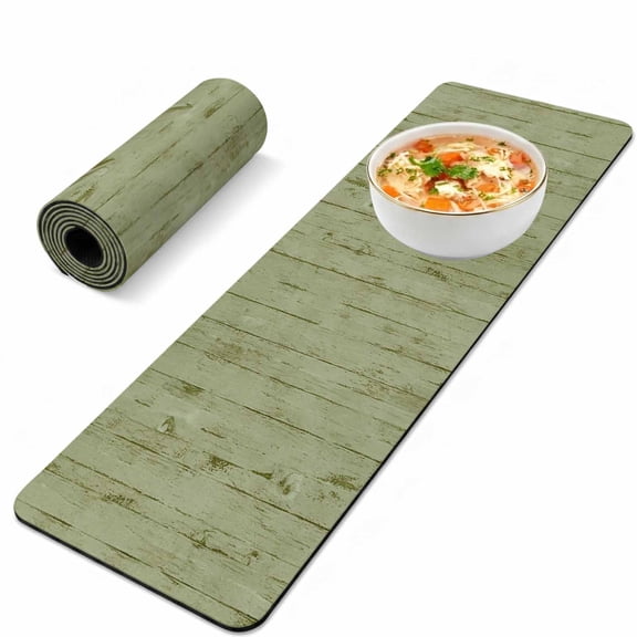 Trivet Table Runner for Hot Dishes Sage Green Wood Grain Heat Resistant Hot Plates Mat Non Slip Pot Holders Runner Mat Retro Wooden Plank Table Countertop Protector for Kitchen Dining Room 12x40