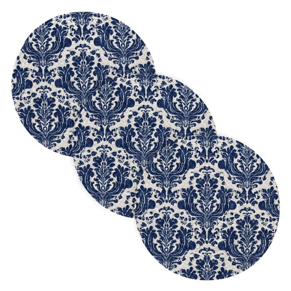 Trivets for Hot Dishes 15 Inches Hot Pads 3 Pcs Heat Resistant Mats for Countertop Polyester Cord Braiding Durable and AbsorbentApplicable to Kitchen Decor Overlay Layer