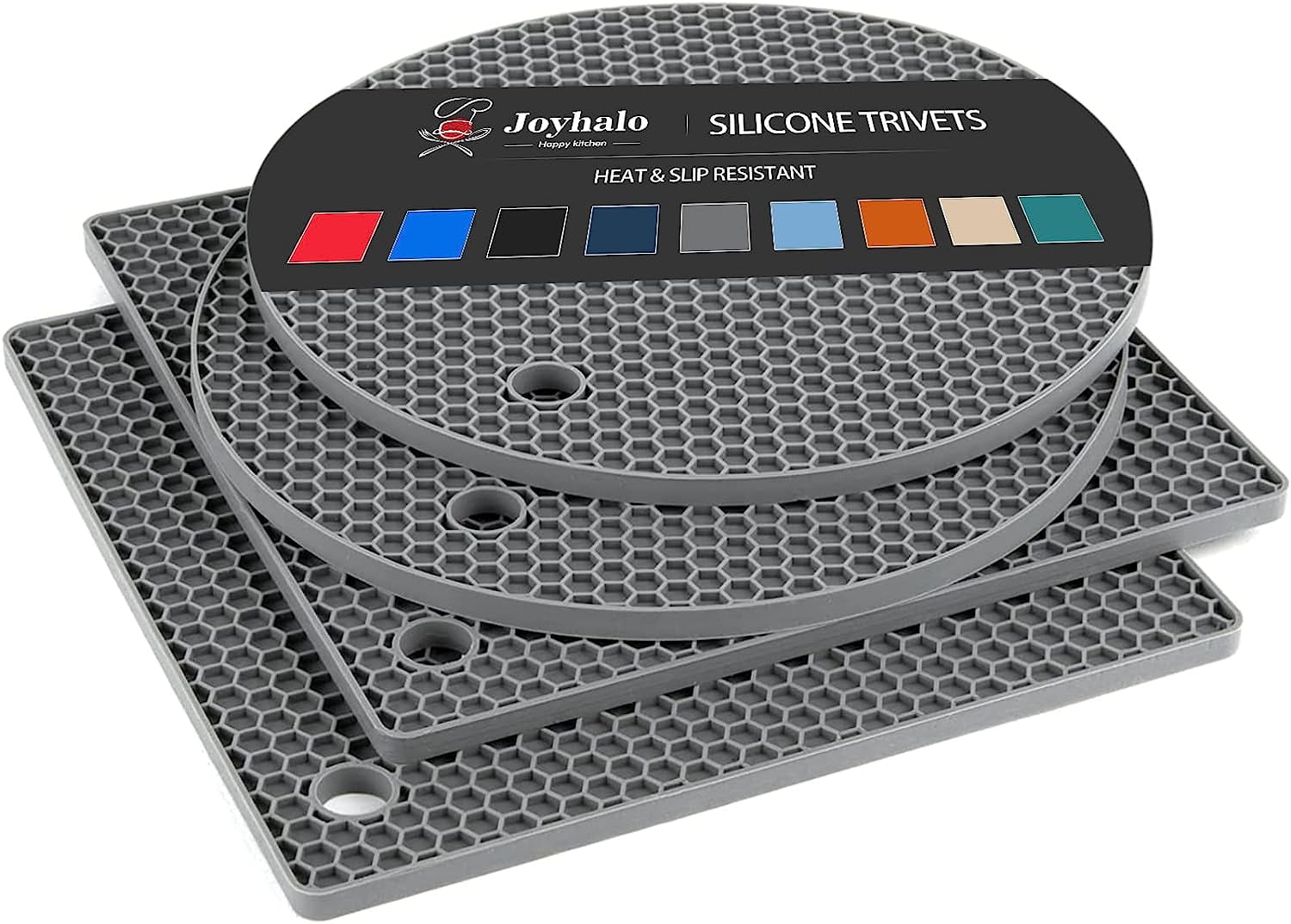 Smithcraft Silicone Trivets For Hot Dishes, Pots And Pans, Multi-use Carved Heat - View #10