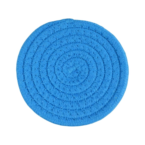 Trivets for Hot Dishes, Pots and Pans, 4.33 Inches Hot Pads 1 Pcs, Pot Holders for Kitchen, Heat Resistant Mat Protect Counter, Coasters Set Home Essentials Farmhouse Decor Blue