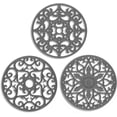thumbnail image 1 of Trivets /  Trivets 3 count  Mats for Hot Dishes / Hot Pots / Hot Pans, Hot Pads to Portect Table and Counter  - Flexible / Durable / Non Slip (Grey), 1 of 7