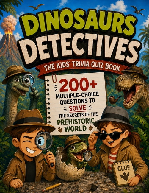 The Trivia Detectives Dinosaurs Detectives - The Kids' Trivia Quiz Book: 200+ Multiple-Choice Questions to Solve the Secrets of the Prehistori, (Paperback)