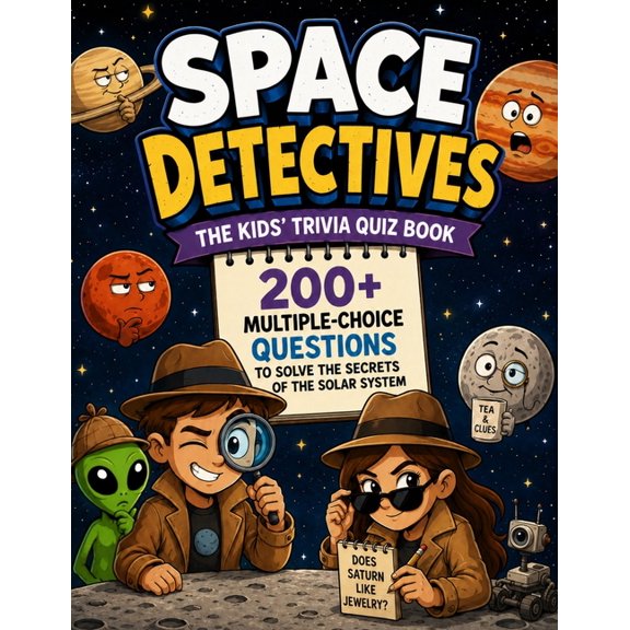 The Trivia Detectives Space Detectives - The Kids' Trivia Quiz Book: 200+ Multiple-Choice Questions to Solve the Secrets of the Solar System -, (Paperback)