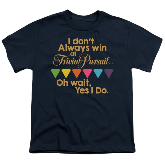 Trivial Pursuit I Always Win S/S Youth 18/1 T-Shirt Navy