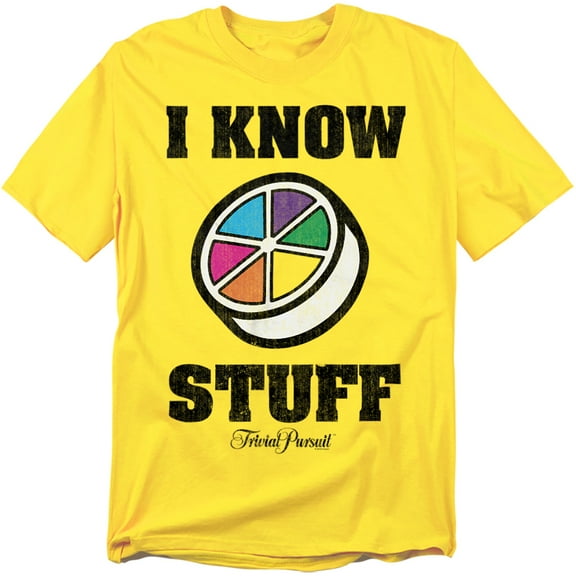 Trivial Pursuit T-Shirt I Know Stuff Unisex Graphic Tee For Men & Women