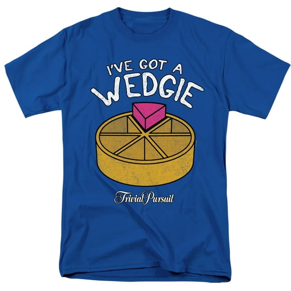 Trivial Pursuit Wedgie S/S Adult 18/1 T-Shirt Royal Blue