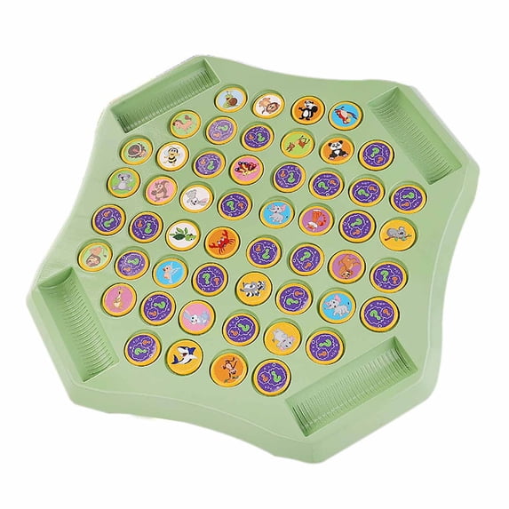 Trivibe Memory Matching Flip Board Game Tiles Multi‑Player Strategy Game Set with Storage Slots and Pointer Tools for Table Game Night Family Gathering Social Interactive Entertainment