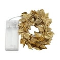 thumbnail image 1 of Trivibe Metallic Gold Artificial Leaf Garland String Lights Battery Operated Flexible Foliage Lighted Vine Decor for Mantel Table Centerpiece Wall Window Indoor Home Party Accent Decoration, 1 of 8