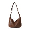thumbnail image 1 of Trivibe Women's Soft Leather Shoulder Bag, Slouchy Hobo Handbag With Adjustable Strap, Large Capacity Tote Purse For Work Travel Daily Use, Casual Crossbody Bag For Ladies, Versatile Handbag, 1 of 7